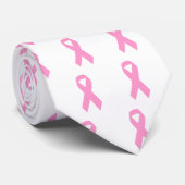 Cravate Ruban de sensibilisation rose (Roulé)