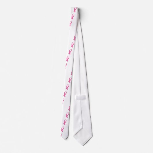 Cravate Ruban de sensibilisation (rose) (Dos)