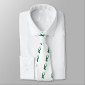 Cravate Ruban de sensibilisation (vert) (Attaché)