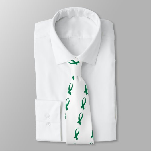 Cravate Ruban de sensibilisation (vert) (Attaché)