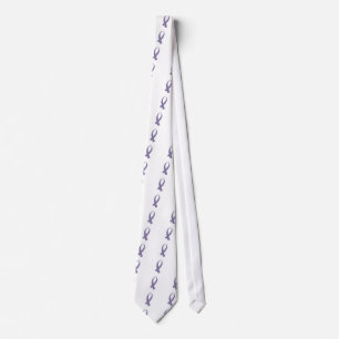 Cravate Ruban de sensibilisation (violet clair)