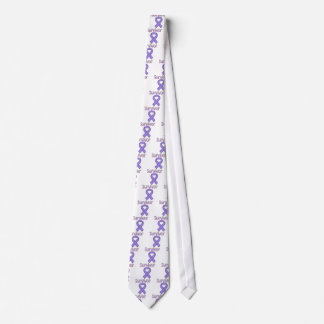 Cravate Ruban de survivant violet