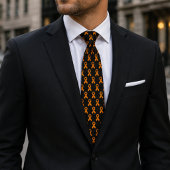 Cravate ruban orange de sensibilisation à la sclér