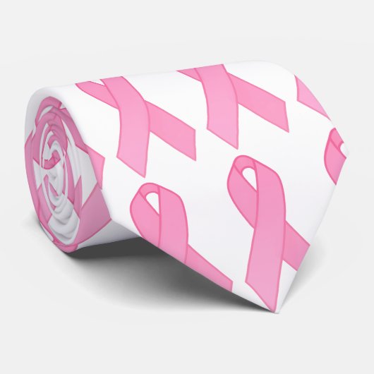 Cravate Ruban rose (Roulé)