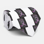 Cravate Ruban rose pour la conscience de cancer du sein (Roulé)