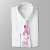 Cravate Ruban rose - soutenez la cause (Attaché)