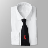 Cravate Ruban rouge - Solidarité avec les séropositifs (Attaché)