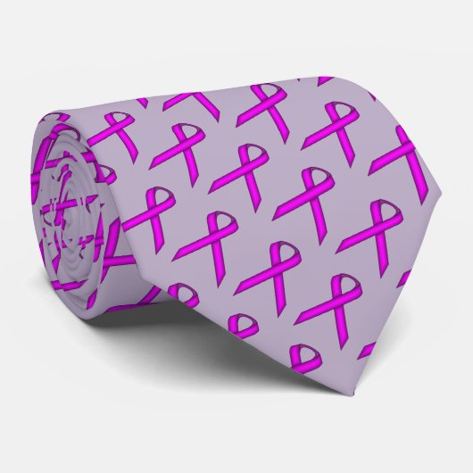 Cravate Ruban standard violet par Kenneth Yoncich (Roulé)