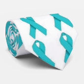 Cravate ruban turquoise (Roulé)