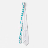 Cravate ruban turquoise (Dos)