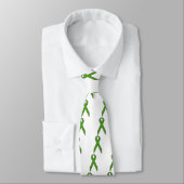 Cravate Ruban vert de conscience (Attaché)