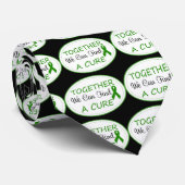 Cravate Ruban vert de conscience ensemble (Roulé)