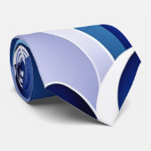 Cravate Rubans bleus et blancs (Roulé)