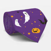 Cravate Rue de célébrations - Halloween (pourpre) (Roulé)