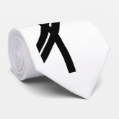 Cravate Rune Viking - Chance - noir (Roulé)
