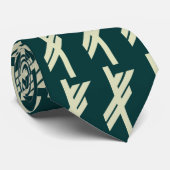 Cravate Rune Viking - Chance - noir (Roulé)