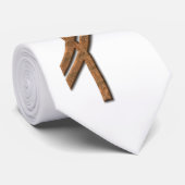 Cravate Rune viking - chance - rouille (Roulé)
