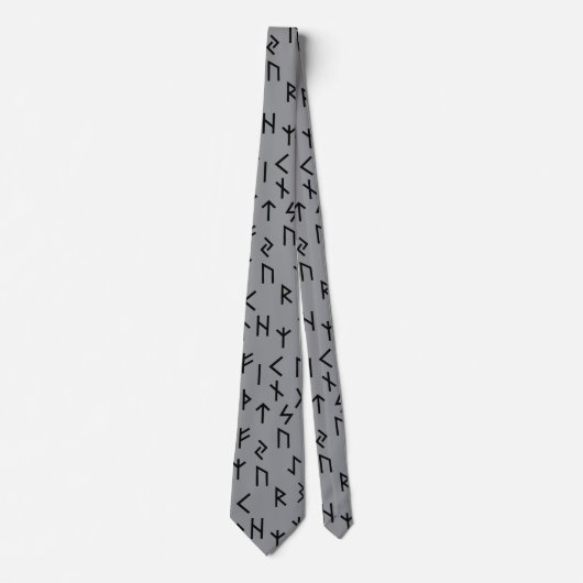Cravate Runes Futhark anciens (Devant)