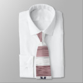 Cravate Russe Rouge Blanc Bleu Bois Drapeau américain Mono (Attaché)