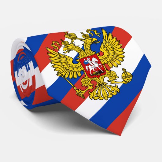 Cravate Russie Cravates, mode russe Drapeau (Roulé)