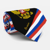 Cravate Russie Stripes Cravate, affaires Russe Drapeau mod (Roulé)