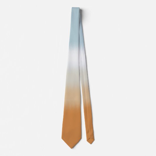 Cravate Rust Orange bleu clair gris gris gris (Devant)