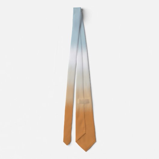 Cravate Rust Orange bleu clair gris gris gris (Dos)