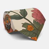 Cravate Rustic Automne Floral Citrouille-Automne Harvest (Roulé)