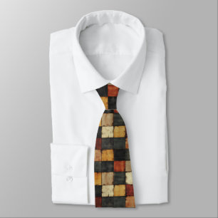Cravate Rustic Automne Plaid Motif