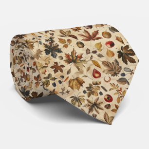 Cravate Rustic Automne quitte Motif