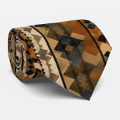 Cravate Rustic Southwestern Stripe Pattern (5) (Roulé)