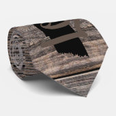 Cravate rustique chic TENNESSEE LOVE dans le script (Roulé)