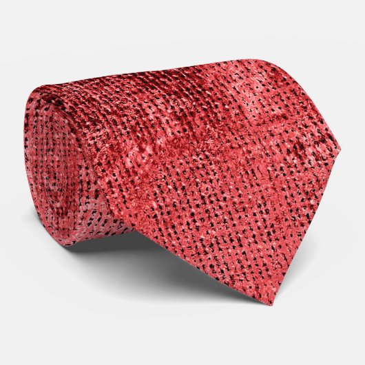 Cravate Rustique rouge (Roulé)
