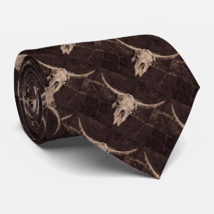 Cravate Rustique Taureau Mariage Pays Texture occidentale