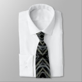 Cravate Rythme pulsif Art Abstrait moderne (Attaché)
