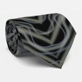 Cravate Rythme pulsif Art Abstrait moderne (Roulé)