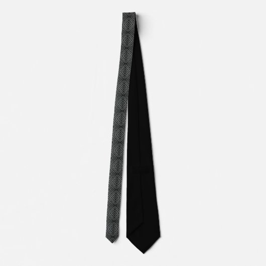 Cravate Rythme pulsif Art Abstrait moderne Illustration (Dos)