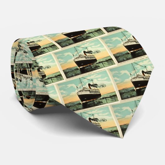 Cravate S.S. Itinéraire de Mettre-Dans-Baie de l'Alabama, (Roulé)