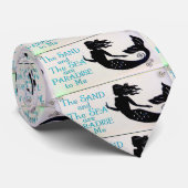 Cravate sable and sea mermaid (Roulé)