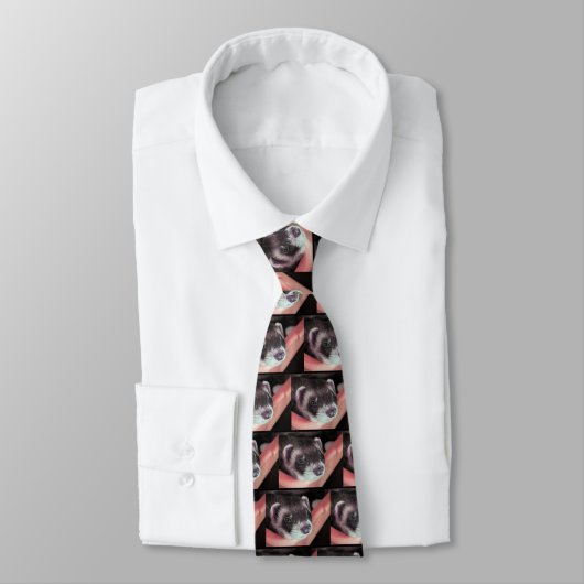 Cravate Sable Ferret Necktie (Attaché)