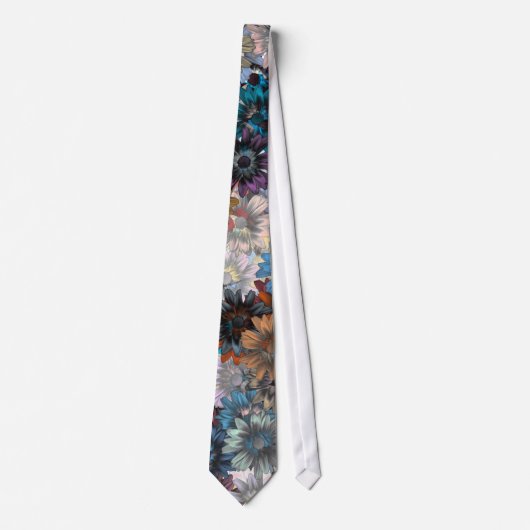 Cravate Sabot floral bleu (Devant)