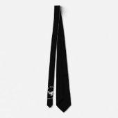 Cravate Sacrament Confirmation Dove Spirit Noir Blanc (Dos)