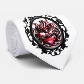 cravate sacrée de steampunk de victorian de coeur (Roulé)