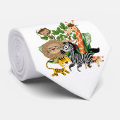 Cravate Safari animal (Roulé)