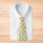 Cravate Sage Checkerboard<br><div class="desc">Sage Checkerboard</div>