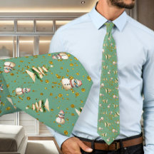 Sage Green Beach Christmas Snowman Pattern