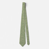 Cravate Sage Green Botanical Leaf  (Devant)