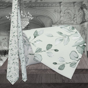 Cravate Sage Green Eucalyptus Mariage de verdure