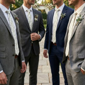 Cravate Sage Green Eucalyptus Wedding