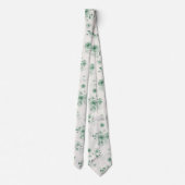 Cravate Sage Green Floral Wedding Tie (Dos)